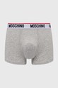 Boxerky Moschino Underwear 3-pak 1395.4300 sivá AW24