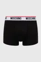 Bokserice Moschino Underwear 3-pack crna