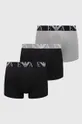 sivá Boxerky Emporio Armani Underwear 3-pak Pánsky