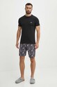 Emporio Armani Underwear pigiama sovrastampa nero 111573.4R506