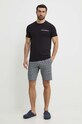 Emporio Armani Underwear pigiama sovrastampa nero 111573.4R508