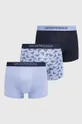 modra Bombažne boksarice Emporio Armani Underwear 3-pack Moški