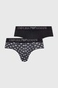 Emporio Armani Underwear slipy 2-pack dzianina czarny 111733.4R504