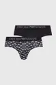 czarny Emporio Armani Underwear slipy 2-pack Męski
