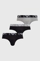 Emporio Armani Underwear slipy 3-pack dzianina szary 111734.4R715