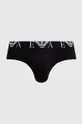 Slipy Emporio Armani Underwear 3-pak sivá