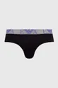 čierna Slipy Emporio Armani Underwear 3-pak