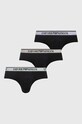 Emporio Armani Underwear slipy 3-pack dzianina czarny 111734.4R717