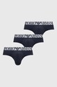 Emporio Armani Underwear slipy 3-pack dzianina granatowy 111734.4R726