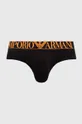 Slip gaćice Emporio Armani Underwear 3-pack Temeljni materijal: 95% Pamuk, 5% Elastan Traka: 53% Poliester, 38% Poliamid, 9% Elastan