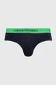 Bavlnené slipy Emporio Armani Underwear 3-pak zelená