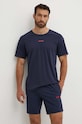 HUGO t-shirt lounge z elastanem granatowy 50518646