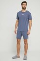 HUGO t-shirt lounge 50518646 szary SS24