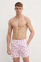 Plavkové šortky United Colors of Benetton Planet friendly bílá 52ZB6X00S