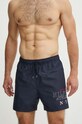 Plavkové šortky Tommy Hilfiger Planet friendly námořnická modř UM0UM03286