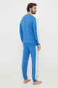 United Colors of Benetton piżama bawełniana niebieski