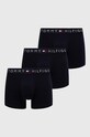 Боксери Tommy Hilfiger 3-pack трикотаж темно-синій UM0UM03180