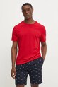 Oblečení Bavlněné pyžamo Tommy Hilfiger UM0UM02319 červená