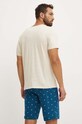 Bavlněné pyžamo Tommy Hilfiger UM0UM02319 béžová SS25