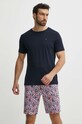 Tommy Hilfiger set de pijama de bumbac uni multicolor UM0UM02319