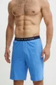 Хлопковые пижамные шорты Tommy Hilfiger голубой
