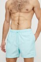 Calvin Klein szorty kąpielowe Planet friendly niebieski KM0KM00945
