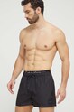 Calvin Klein fürdőnadrág Planet friendly fekete KM0KM00947