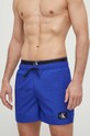 Calvin Klein szorty kąpielowe Planet friendly granatowy KM0KM00981