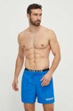 Plavkové šortky Calvin Klein Planet friendly modrá KM0KM00992