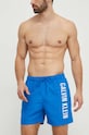 Plavkové šortky Calvin Klein KM0KM01004 modrá SS24