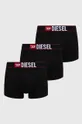 čierna Boxerky Diesel 3-pak UMBX-DAMIEN-THREE PACK BOXERS Pánsky