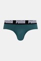 Puma slipy męskie bawełniane z elastanem Everyday Brief 2-pack 938322 turkusowy SS26