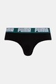 Odzież Puma slipy męskie bawełniane z elastanem Everyday Brief 2-pack 938322 turkusowy