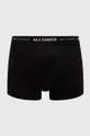Бавовняні боксери AllSaints UNDERGROUND 3-pack чорний