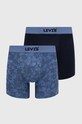 Boxerky Levi's 2-pack hladký modrá 37149.0983