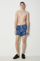 Plavkové šortky Marcelo Burlon Aop Sound Waves Swim Short modrá