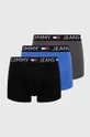 czarny Tommy Jeans bokserki 3-pack Męski
