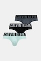 Slipy Calvin Klein Underwear 3-pak pletenina sivá 000NB3607A