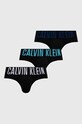 Calvin Klein Underwear slipy 3-pack dzianina czarny 000NB3607A