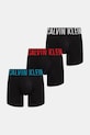 Calvin Klein Underwear boxer aderenti da uomo con cotone pacco da 3 nero 000NB3609A