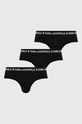 Сліпи Karl Lagerfeld 3-pack меланж чорний 240M2111