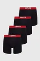 μαύρο Μποξεράκια Levi's 4-pack Ανδρικά