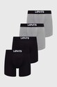 Μποξεράκια Levi's 4-pack μελανζέ μαύρο 37149.0820