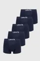σκούρο μπλε Μποξεράκια Levi's 5-pack Ανδρικά