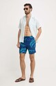 Superdry pantaloni scurti de baie M3010232A.2BX bleumarin SS24