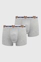 Μποξεράκια Moschino Underwear 2-pack μελανζέ γκρί 1387.4402
