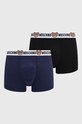 Moschino Underwear bokserki 2-pack drobny wzór granatowy 1387.4402
