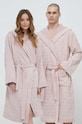United Colors of Benetton szlafrok bawełniany dzianina różowy 6FH328016
