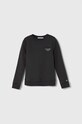 Dětská mikina Calvin Klein Jeans bez kapuce černá IB0IB01292.128.176.PPYH