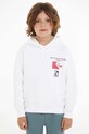 Дитяча кофта Calvin Klein Jeans з капюшоном білий IB0IB01947.PPYH